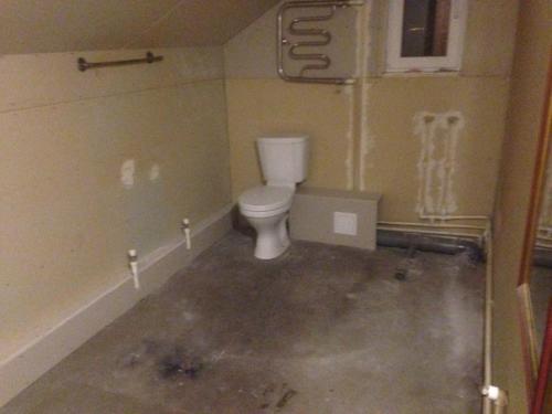 Вот такую ванную комнату мы у себя на чердаке забабахали.