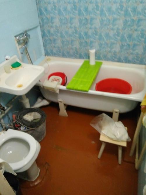 Квартира хрущевка, вот так мы обновили свою ванную комнату.