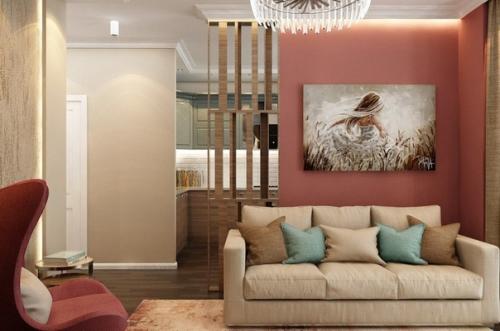 Интерьер однокомнатной квартиры.