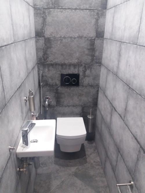 Вот такие интерьеры я сделал в своих ванной комнате и туалете. 03