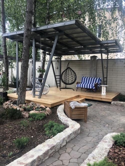 Хочу показать какую беседку мы поставили у себя на участке. 02