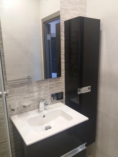 Вот такие интерьеры я сделал в своих ванной комнате и туалете. 01