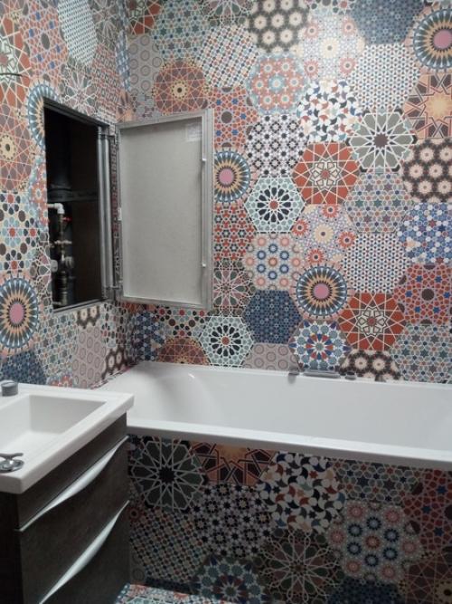 Вот таким образом мы оформили и ванную комнату, и кухню. 05