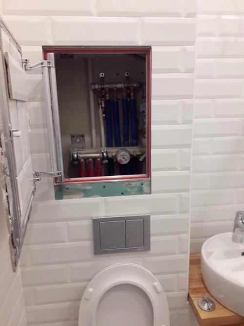 Муж ремонт в ванной комнате сделал. 02