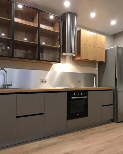 Давно мечтала о современной кухне, муж осуществил эту мечту. 09