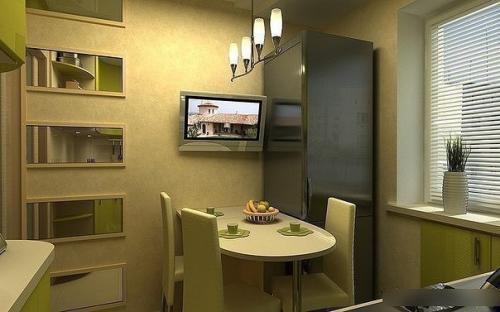 Симпатичная кухня в прекрасном цвете. 02