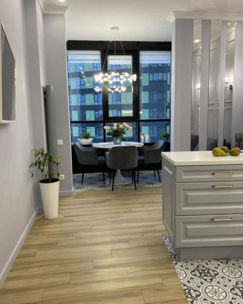 Шикарный ремонт в квартире студии. 01