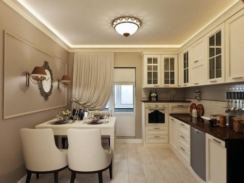 Дизайн - проект оформления кухни.  