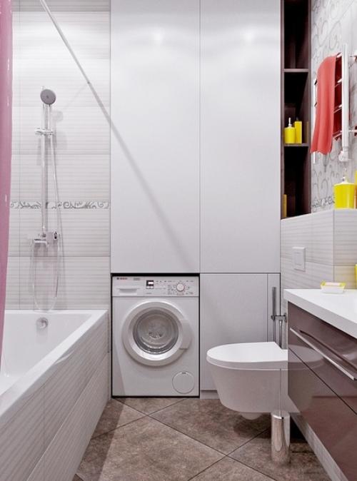 Дизайн - проект оформления ванной комнаты.