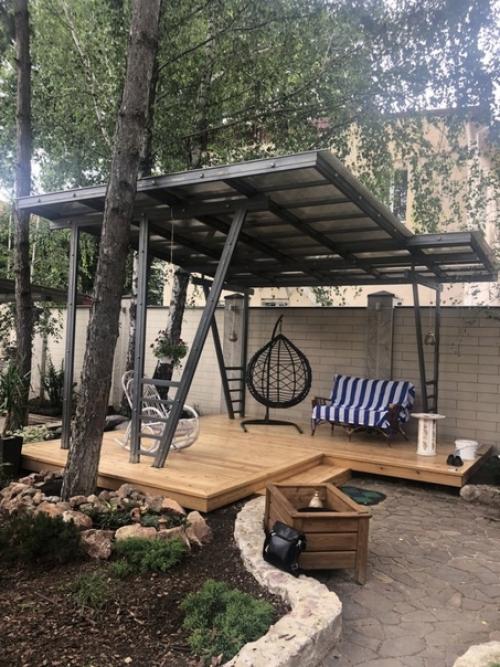 Хочу показать какую беседку мы поставили у себя на участке.