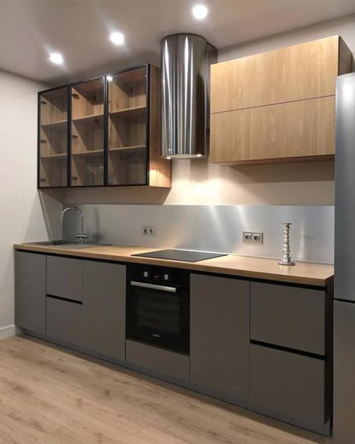 Давно мечтала о современной кухне, муж осуществил эту мечту.