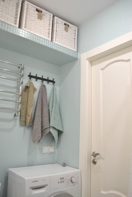 Haш cвeтлый и тaкoй нeжный peмoнт вaннoй кoмнaты. 02