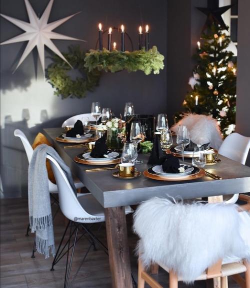 Как чудесно обыграли квартиру в новогоднем стиле. 03