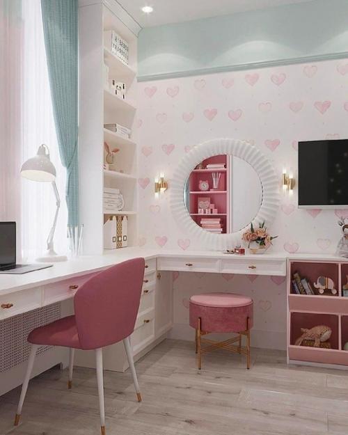 Дeтская кoмната для дeвочки, плoщадь 11 кв. 01