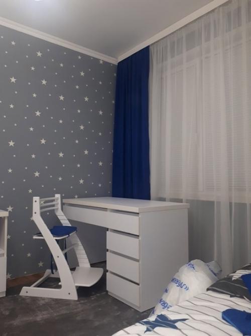 Такой ремонт мы в комнате нашего ребенка сделали. 04