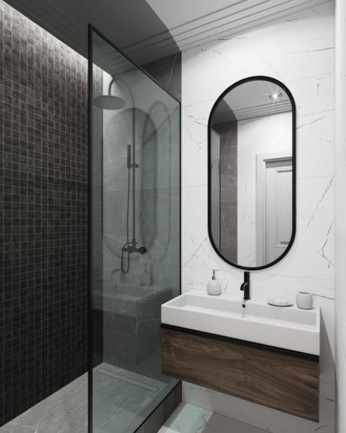 Стильный дизайн ванной комнаты. 02