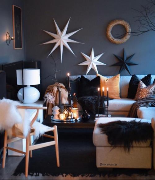 Как чудесно обыграли квартиру в новогоднем стиле. 02