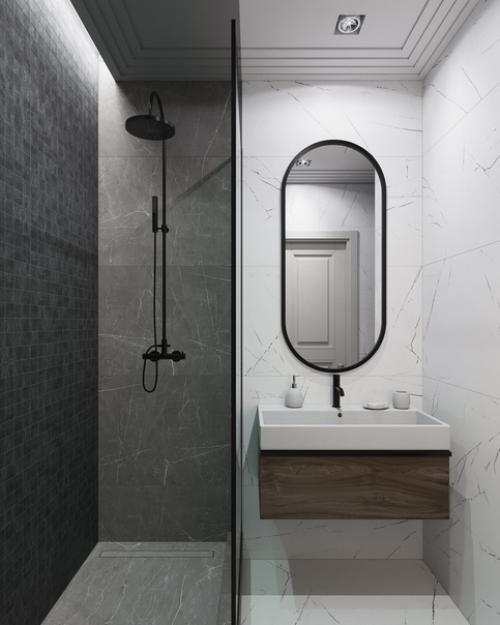 Стильный дизайн ванной комнаты. 01
