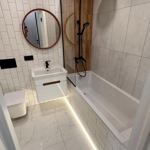 Ремонт успешно завершен в этой квартире общей площадью 40 квадратных метров. 04