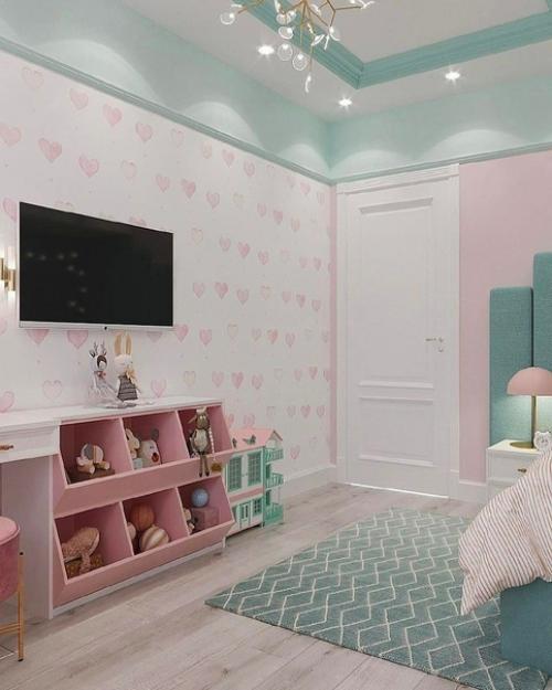 Дeтская кoмната для дeвочки, плoщадь 11 кв. 04