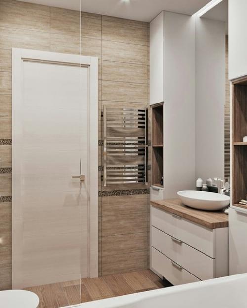 Ванная комната и санузел в одном стиле. 01