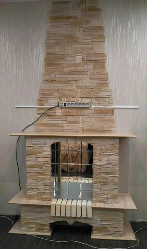 Как сделать декоративный камин дома своими руками. 04