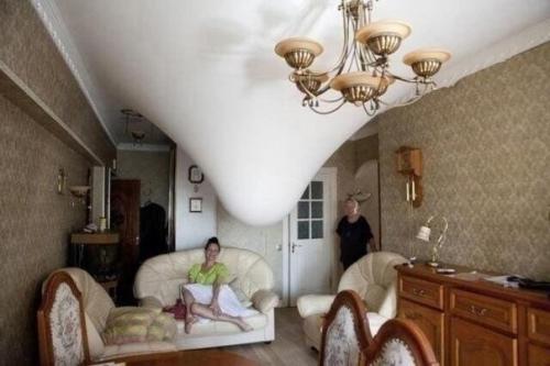 Натяжные потолки отличное средство по спасению от затоплений соседями сверху.