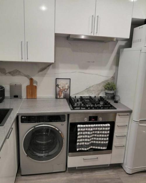 Моя совсем небольшая кухня, но уместила в неё всё необходимое. 01