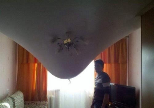 Натяжные потолки отличное средство по спасению от затоплений соседями сверху. 01