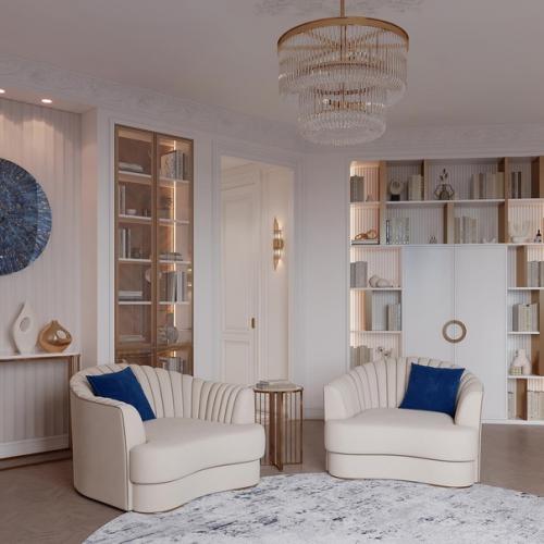 Я была поражена, увидев гостиную сложной формы, площадью 26 кв. 03