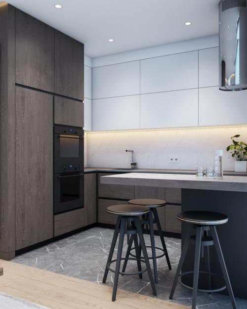 Дизайн кухни гостиной площадью 21. 04