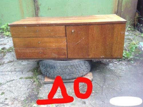 Пpeвpaщeниe cтapoй coвeтcкoй тyмбoчки в дeтcкyю игpoвyю кyxню.