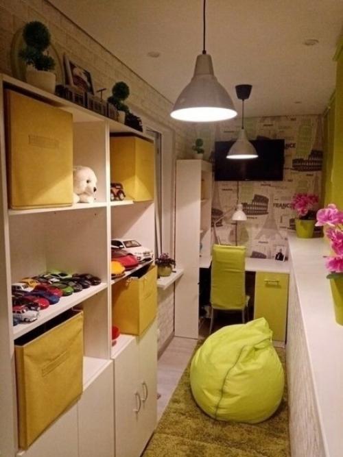 Решили, что у дочки должно быть своё личное пространство, а живём ы в однушке. 03