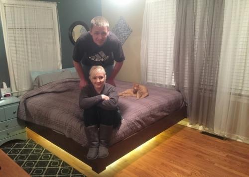 Моя жена и я добились чуда - создали по-настоящему впечатляющую Парящую кровать! 07