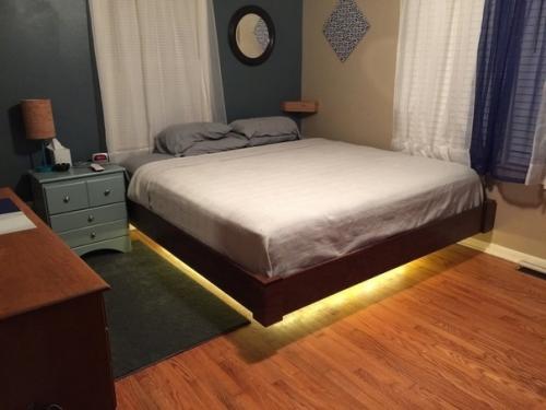 Моя жена и я добились чуда - создали по-настоящему впечатляющую Парящую кровать! 06