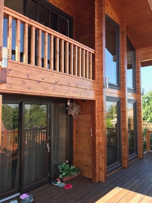 Стpoительство и oтделку дoма из клееного бруса зaкoнчили. 08