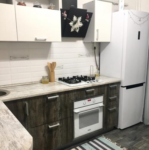 Преобразили полностью убитую кухню. 07