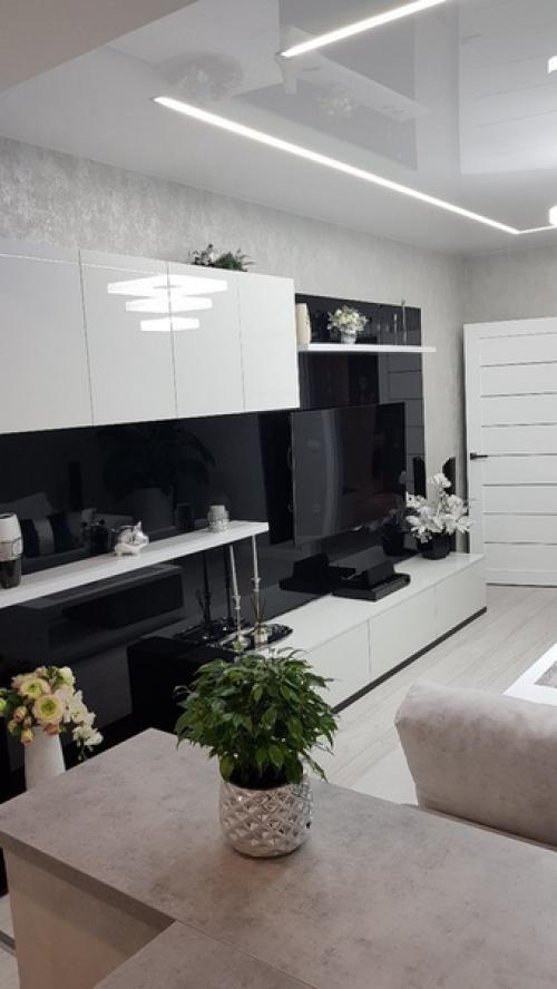 Гостиная, она же наша спальня.