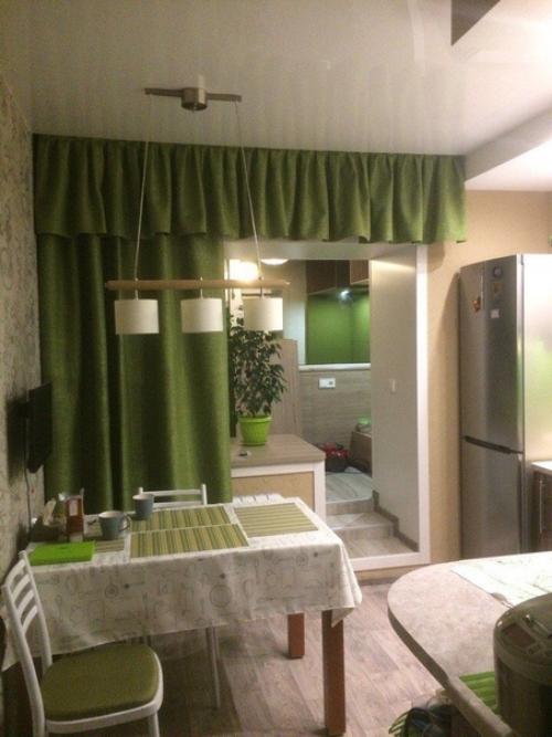 Наша кухня с лоджией, в которых мы завершили ремонт.