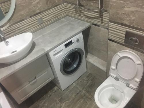 Данный проект прислал мастер, который занимался ремонтом этого сан узла.