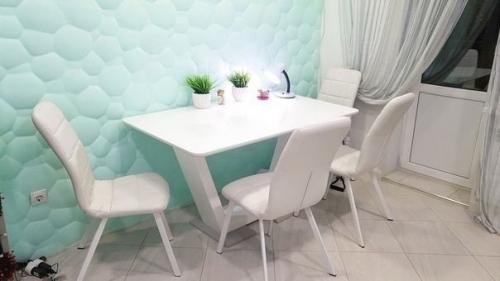 Моя скромная кухня в голубых воздушных тонах. 02