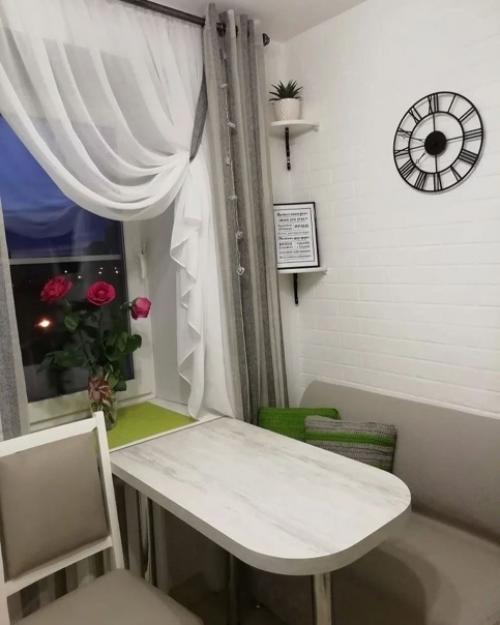 Кухня площадью 5, 5 кв метров в доме хрущевской серии. 03