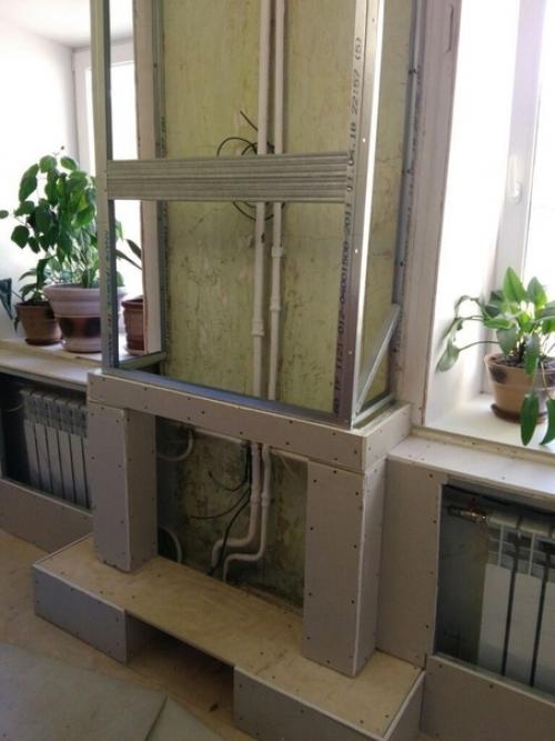 Мы решили спрятать вот это все безобразие довольно нестандартным методом. 02