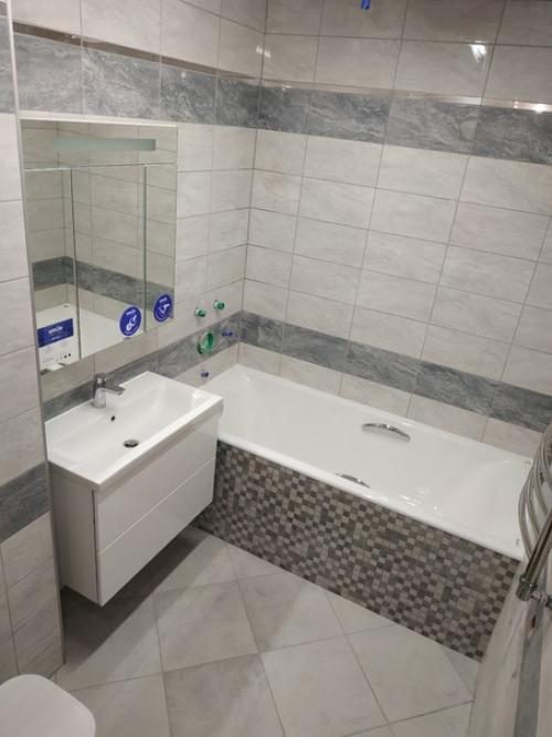 Ремонт в моей ванной комнате.