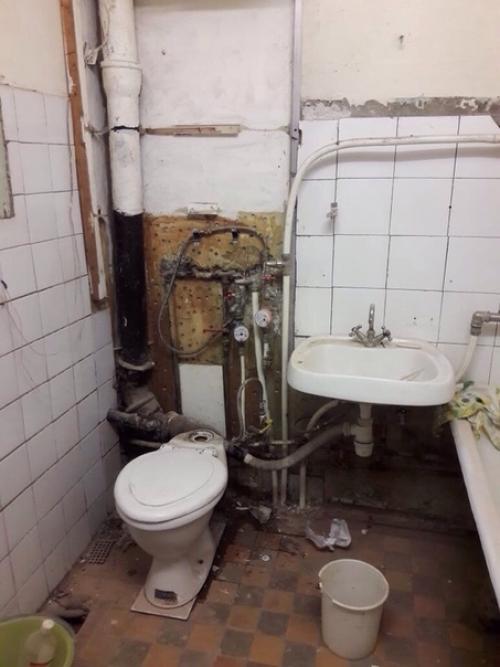 Реконструкция ванной комнаты.  