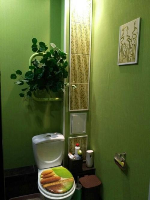 Вот так мы свой санузел оформили.