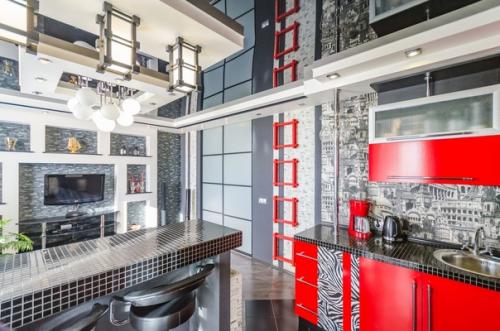 Вот такой дизайн студии осуществили, благодаря разработке дизайнеров.