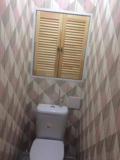 Сделал такую отделку туалета, которая обошлась мне в копейки. 02