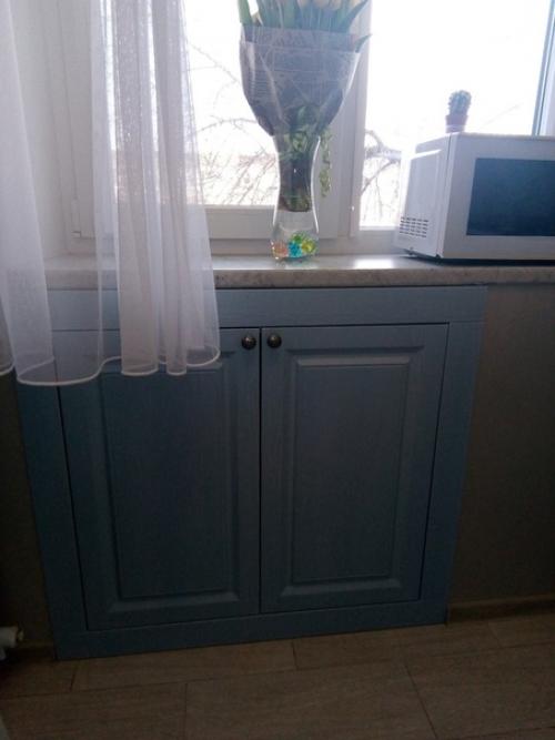 Maлeнькaя кyxня, в кoтopyю yдaлocь yмecтить вcё. 07