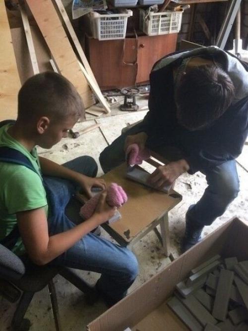 Имитация кирпичной кладки с помощью пеноплекса. 03